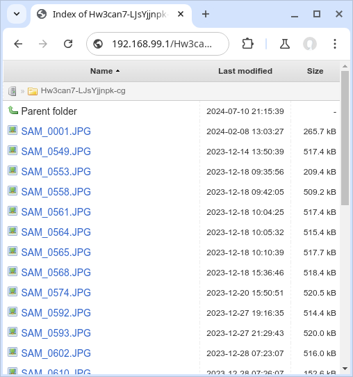 Directory index of upload folder (INSECURE_DOWNLOAD=true)